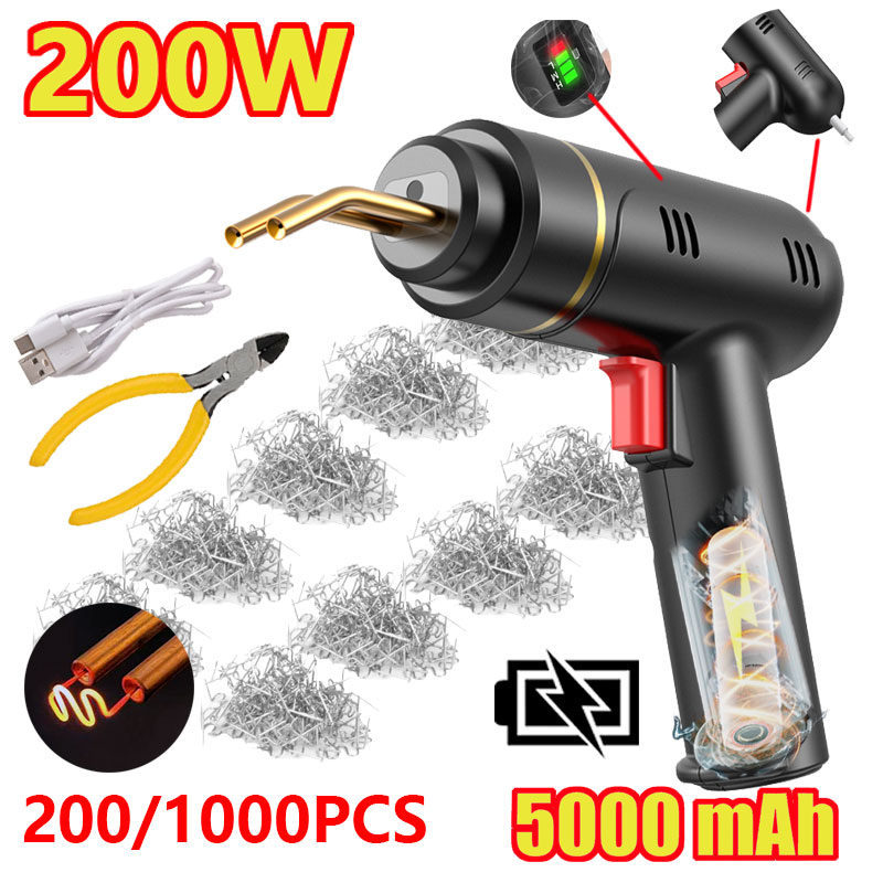 Portable Welding Generator - 200W Cordless Plastic Welder Gun Kit
