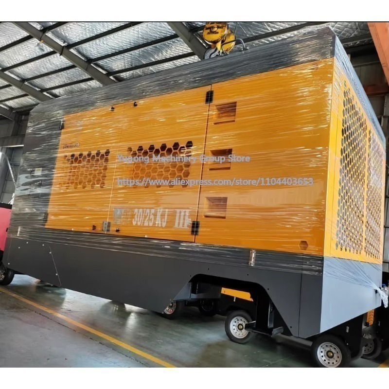 Heavy Equipment Mining - 31m³/min 25Bar Rotary Screw Air Compressor,