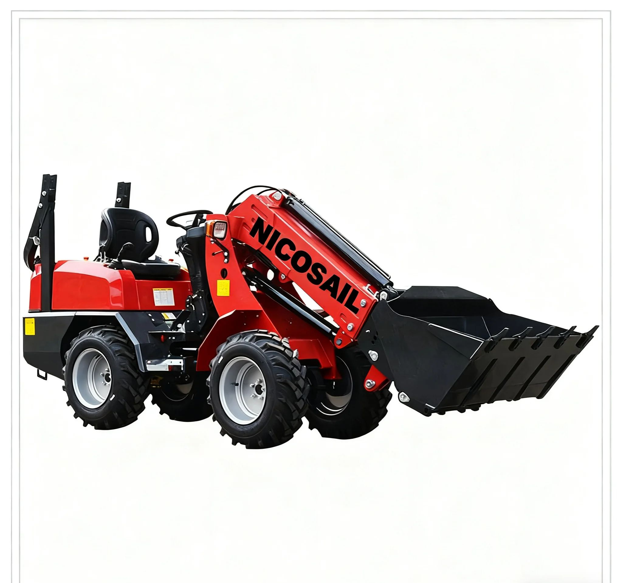 Skid Steer Loader - Chinese Small Front-End Loader Telescopic Arm