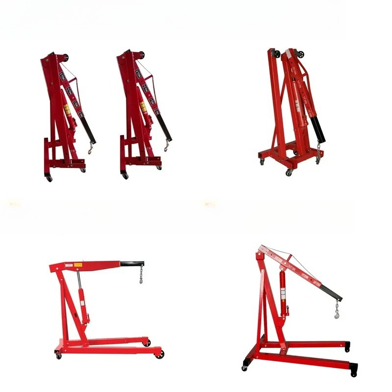 Heavy Equipment Jack Stands - Portable 1T Engine Workshop Crane Heavy