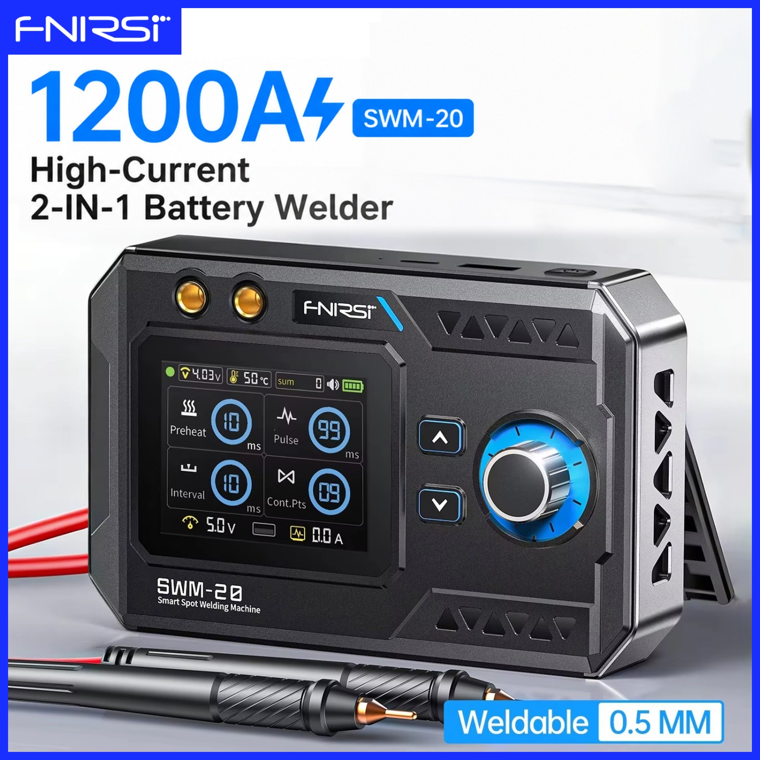 Portable Welding Generator - FNIRSI SWM-20 Double Pulse Battery Welding