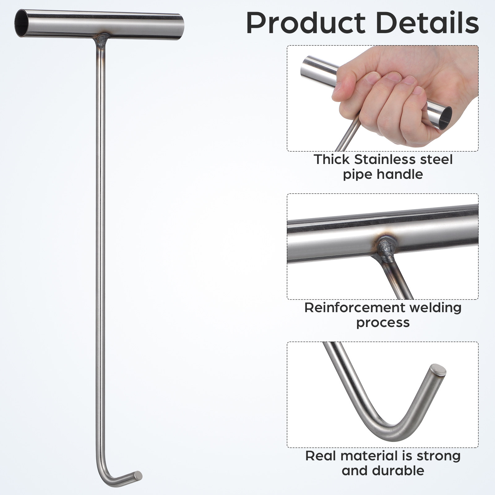 Stainless Steel T-Shaped Manho - Manhole Cover Lifting recension och pris