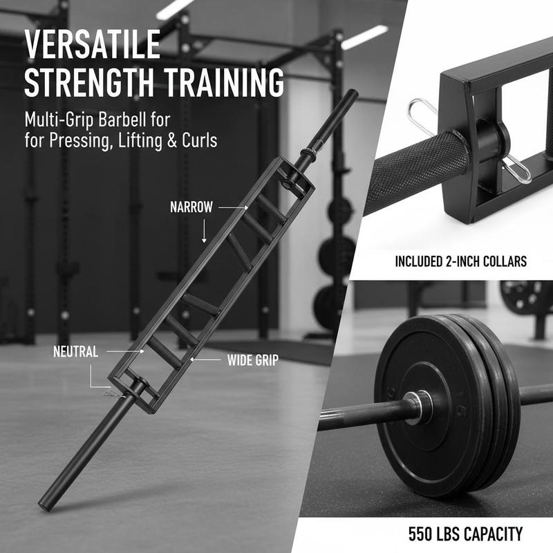 Multi-Grip Weightlifting Rod 8 - Heavy Equipment Safety Training recension och pris