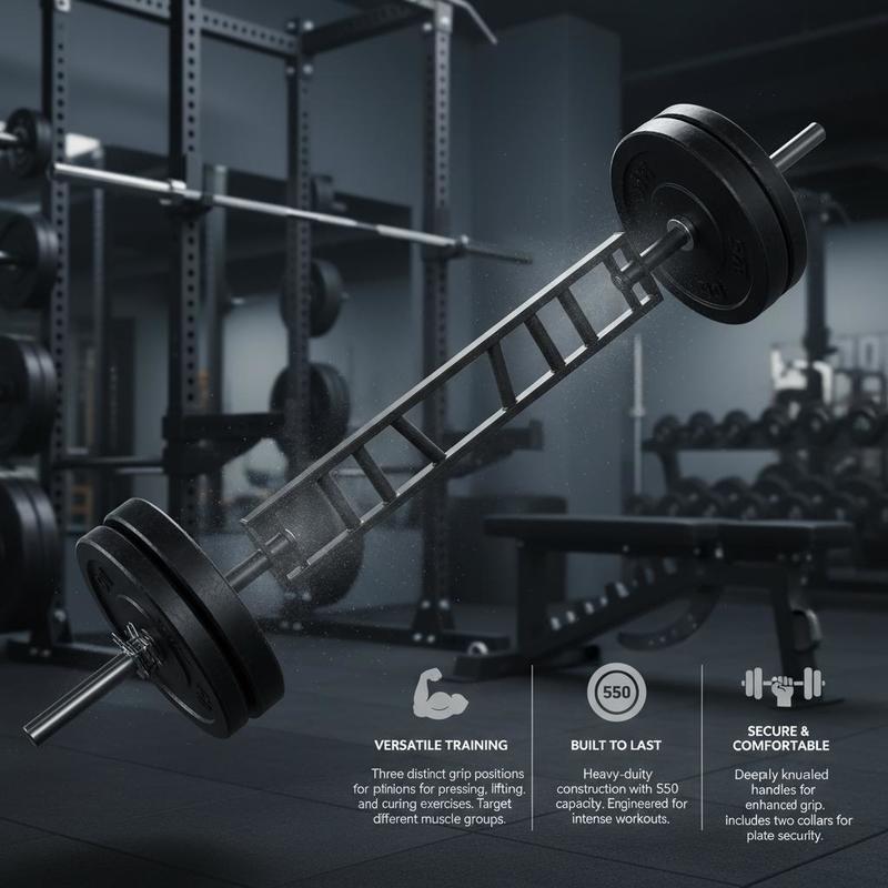 Multi-Grip Weightlifting Rod 8 - Heavy Equipment Safety Training recension och pris