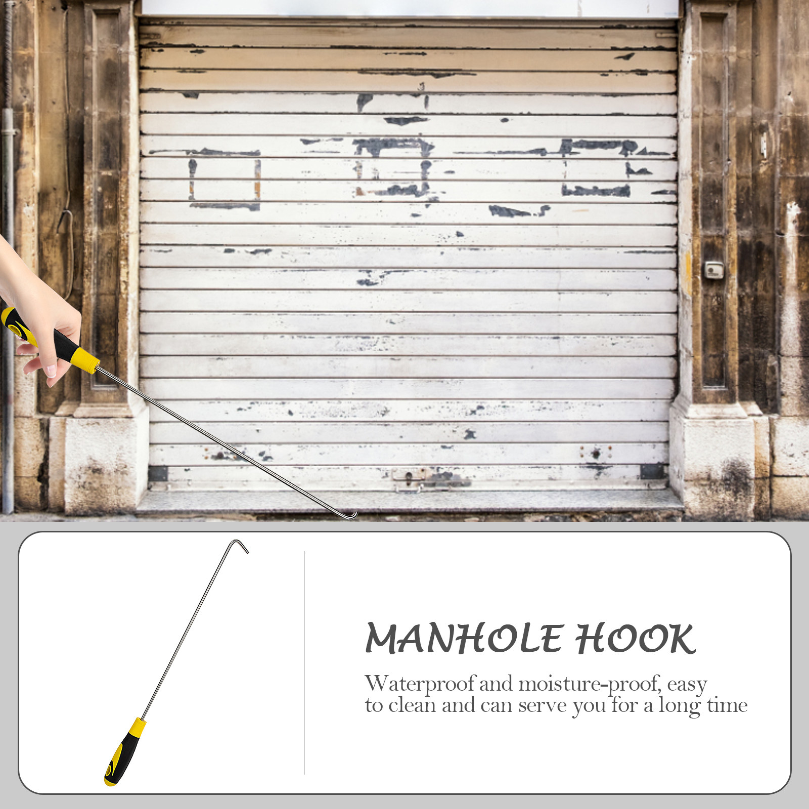Manhole Cover Hook Premium Ste - Manhole Cover Lifting recension och pris