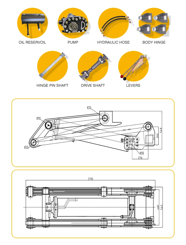 Heavy Duty Scissor Lift Hydrau - Dump Truck Heavy Equipment recension och pris