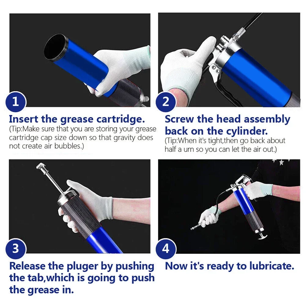 7000PSI Oil Grease Gun Kit Man - Grease For Heavy Equipment recension och pris