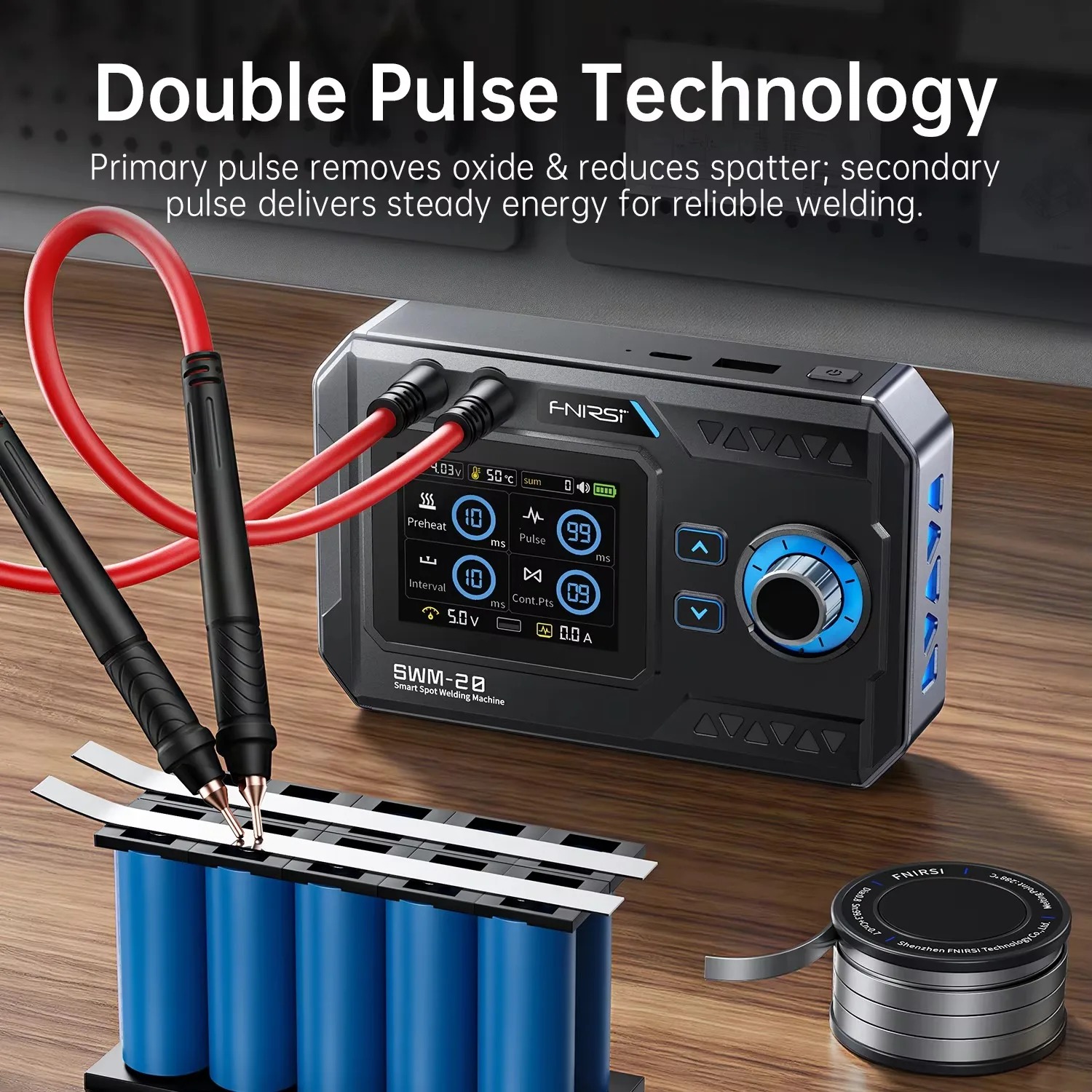 FNIRSI SWM-20 Double Pulse Bat - Portable Welding Generator recension och pris